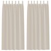 vidaXL Voile z&aacute;clona 2 ks Pieskov&aacute; 245 x 140 cm Polyester