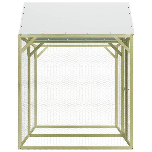 vidaXL Klietka pre sliepky 3x1,5x2 m, impregnovaná borovica