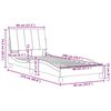 vidaXL R&aacute;m postele bez matraca Hanko Taupe 80x200 cm L&aacute;tka
