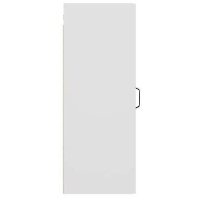 vidaXL Závesná nástenná skrinka biela 34,5x34x90 cm