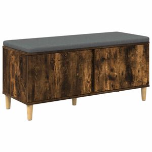 vidaXL Predsieňov&aacute; lavica s vank&uacute;&scaron;om Dymov&aacute; dub 100 x 38 x 46 cm