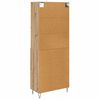 vidaXL Highboard so z&aacute;suvkou 2 pcs Remeseln&yacute; dub Kompozitn&eacute; drevo