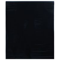 vidaXL Okenná fólia, statická, matná čierna 45x1000 cm, PVC