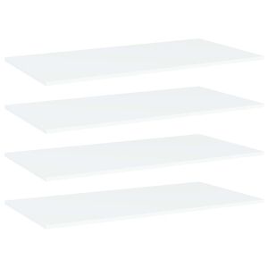 vidaXL Pr&iacute;davn&eacute; police 4 ks, biele 80x20x1,5 cm, kompozitn&eacute; drevo