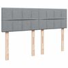 vidaXL Boxspring posteľ s matracom svetlosiv&aacute; 100x200 cm l&aacute;tka