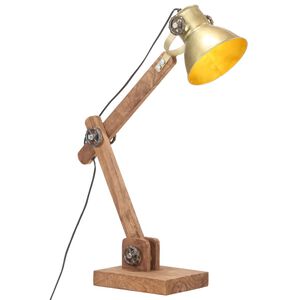 vidaXL Industri&aacute;lna stolov&aacute; lampa mosadzn&aacute; okr&uacute;hla 58x18x90 cm E27