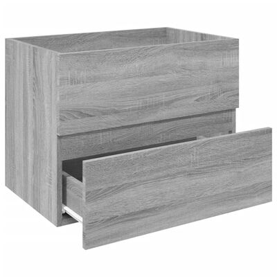vidaXL Umývadlová skrinka sivá sonoma 60x38,5x45 cm spracované drevo