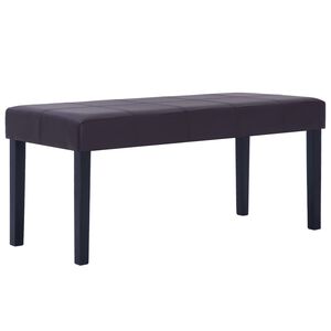 vidaXL Lavička 106 cm, hned&aacute;, umel&aacute; koža