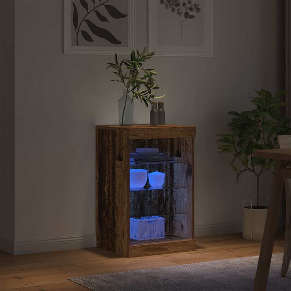 vidaXL LED komoda Star&eacute; drevo 41 x 37 x 67 cm Kompozitn&eacute; drevo