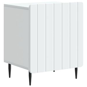 vidaXL Nočn&yacute; stol&iacute;k Biela 43 x 34,5 x 52 cm Kompozitn&eacute; drevo