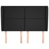 vidaXL Čelo postele so z&aacute;hybmi čierne 147x23x118/128 cm umel&aacute; koža