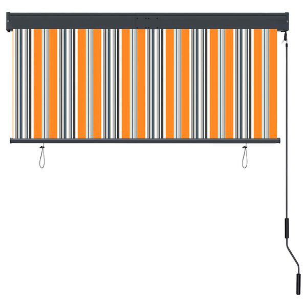 vidaXL Vonkaj&scaron;ia zatemňovacia roleta 140x250 cm žlt&aacute; a modr&aacute;