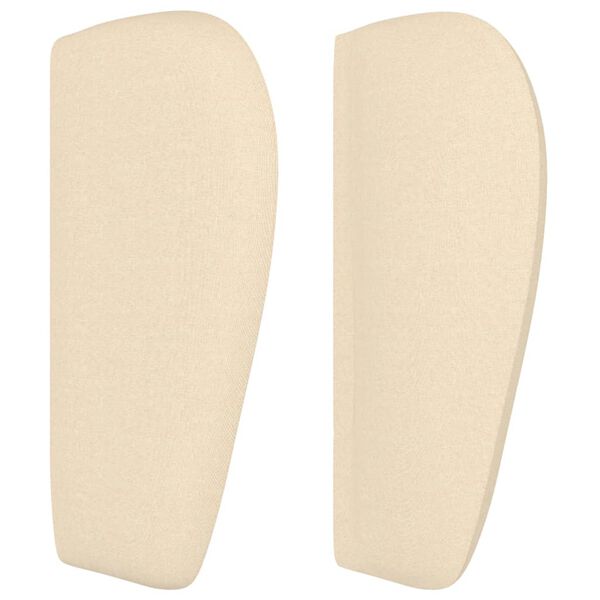 vidaXL Čelo postele so z&aacute;hybmi kr&eacute;mov&yacute; 163x23x78/88 cm l&aacute;tka