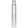 vidaXL Oblúkové gabiónové koše 2ks 400x30x160/180cm pozinkované železo