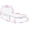 vidaXL Posteľ s matracom tmavozelen&yacute; 90x200 cm zamat