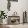 vidaXL Predsieňov&aacute; lavica s vank&uacute;&scaron;om Sonoma dub 63 x 38 x 45 cm
