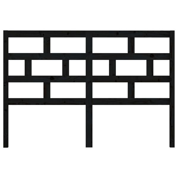 vidaXL Čelo postele čierne 156x4x100 cm masívna borovica