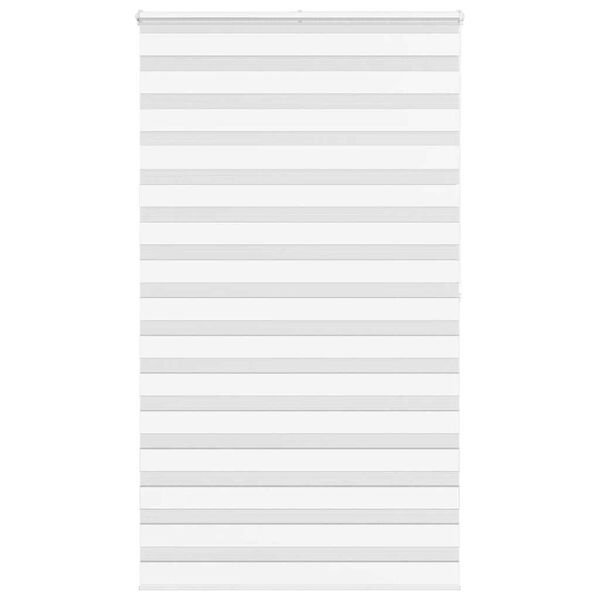 vidaXL Zebra roleta biela 125x200 cm &scaron;&iacute;rka l&aacute;tky 120,9cm polyester
