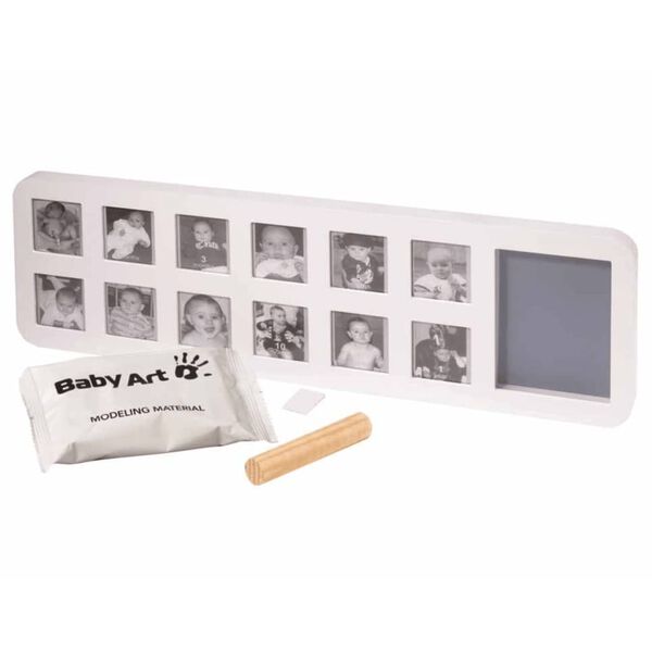 Baby Art My First Year r&aacute;mik na fotografie s odtlačkom biely 34120085