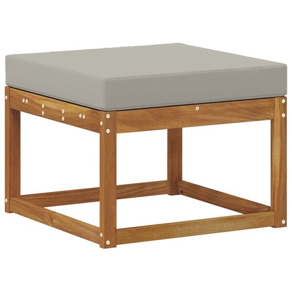 vidaXL Z&aacute;hradn&aacute; s&uacute;prava gaučov s vank&uacute;&scaron;om 7 pcs Pr&iacute;rodn&aacute; a svetlosiv&aacute;