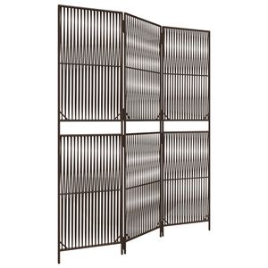 vidaXL Parav&aacute;n 3 panely hned&yacute; polyratan