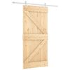 vidaXL Posuvn&eacute; dvere Pr&iacute;rodn&aacute; a biela 95 x 210 cm