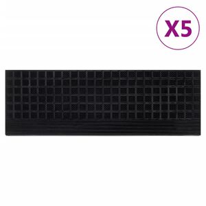vidaXL Schodiskov&eacute; stupne 5 ks 25x75 cm guma