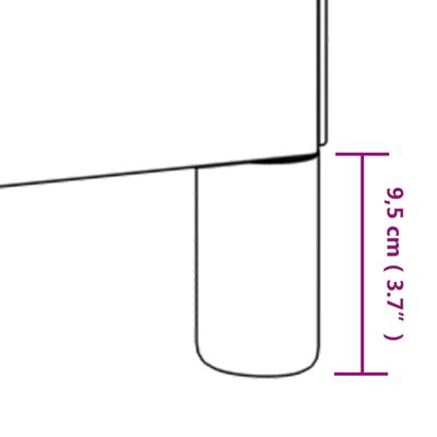 vidaXL Posteľný rám na boxspring ružový 160x200 cm zamat