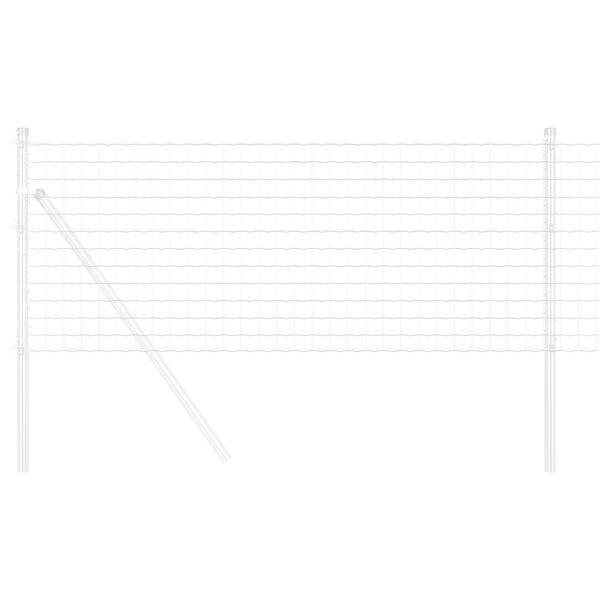 vidaXL Euro plot Strieborná 0.4 x 50 m