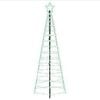 vidaXL LED vianočn&yacute; stromček 180 cm 168 LED Viac farieb Oceľ Čierna