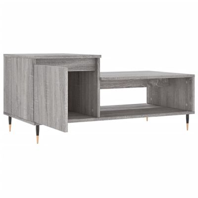 vidaXL Konferenčný stolík sivý dub sonoma 100x50x45cm spracované drevo