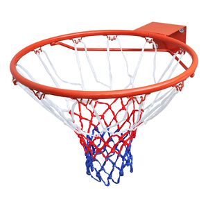 vidaXL Basketbalov&yacute; k&ocirc;&scaron;, obruč so sieťou, oranžov&aacute; 45 cm