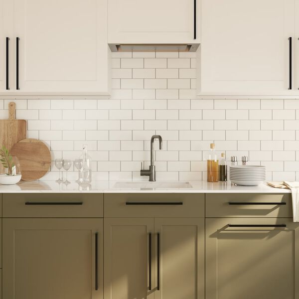 vidaXL Rukov&auml;te na skrinku 20 ks čierne 320 mm nehrdzavej&uacute;ca oceľ