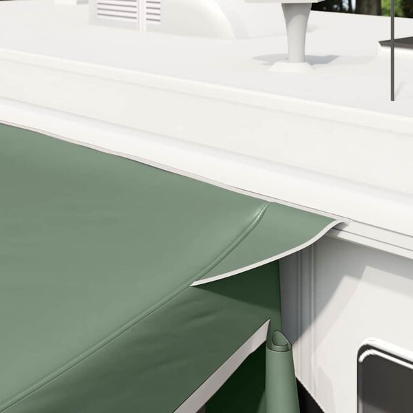 vidaXL Stan na zadn&eacute; dvere auta Zelen&aacute; 285 x 255 x 245 cm taft