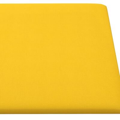 vidaXL Nástenné panely 12 ks žlté 60x30 cm zamat 2,16 m²