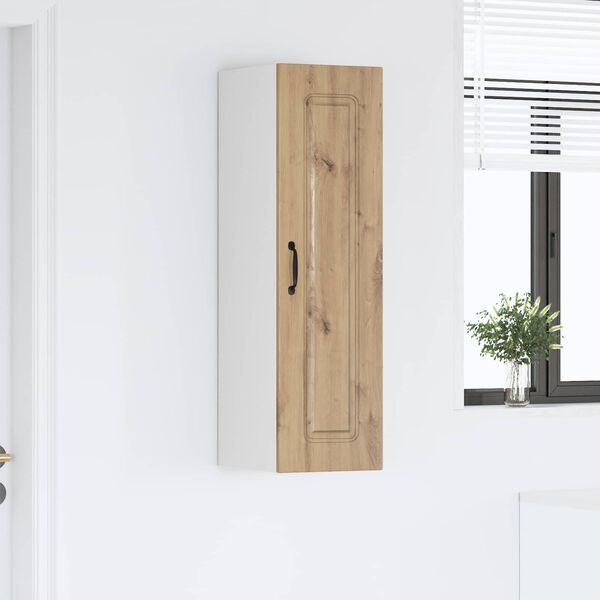 vidaXL Kuchynsk&aacute; skriňa Kalmar Remeseln&yacute; dub 30 x 31 x 100 cm