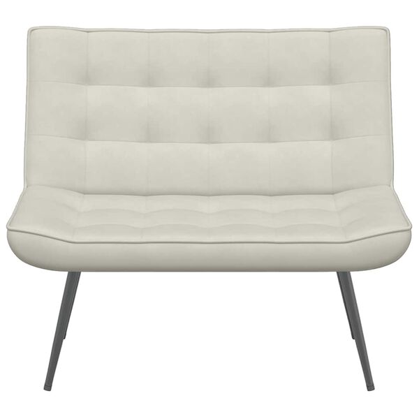 vidaXL Lavička kr&eacute;mov&aacute; 110x74x84 cm zamat