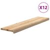vidaXL Schodiskov&eacute; stupne 12 ks 110x25x2 cm neo&scaron;etren&yacute; dubov&yacute; mas&iacute;v