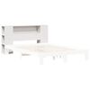 vidaXL Čelo postele s &uacute;ložn&yacute;m priestorom biele 150 cm borovica