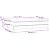 vidaXL Boxspring posteľ s matracom modrá 200x200 cm látka