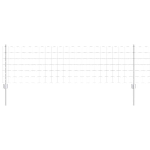 vidaXL Plot s podperou Strieborn&aacute; 0,6 x 25 m Oceľ