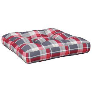 vidaXL Podložka na paletov&yacute; n&aacute;bytok červen&eacute; kocky 58x58x10 cm l&aacute;tka