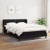 vidaXL Boxspring posteľ s matracom čierny 140x190 cm l&aacute;tka