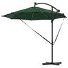 vidaXL Kantileverový banánový parasol Zelená 294 x 294 x 248 cm