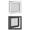 vidaXL Otočn&eacute; a sklopn&eacute; okno do suter&eacute;nu RISOR 50 x 50 cm PVC a sklo