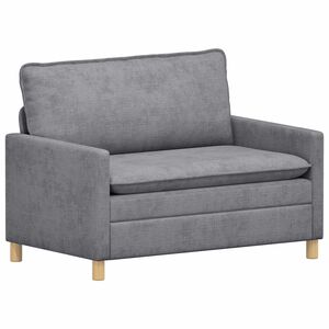vidaXL Pohovka Svetlosiv&aacute; 126 x 81 x 87,5 cm Polyester