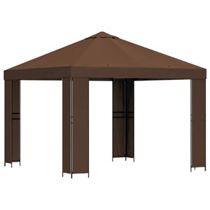 vidaXL Alt&aacute;nok 3 x 3 m Hned&aacute; Polyester a oceľ 190 gsm