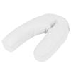 vidaXL Tehotensk&yacute; vank&uacute;&scaron; v tvare p&iacute;smena J 54x(36-43) cm, biely