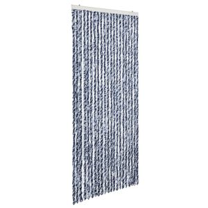 vidaXL Z&aacute;ves proti hmyzu, modr&yacute;, biely a strieborn&yacute; 90x220 cm, ženilka