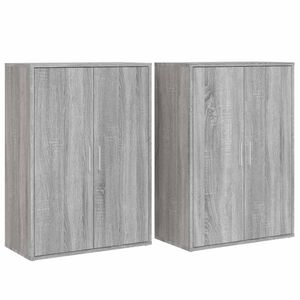 vidaXL Komody 2 ks siv&eacute; sonoma 60x31x84 cm kompozitn&eacute; drevo